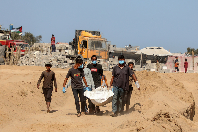 MIDEAST-GAZA-BODIES