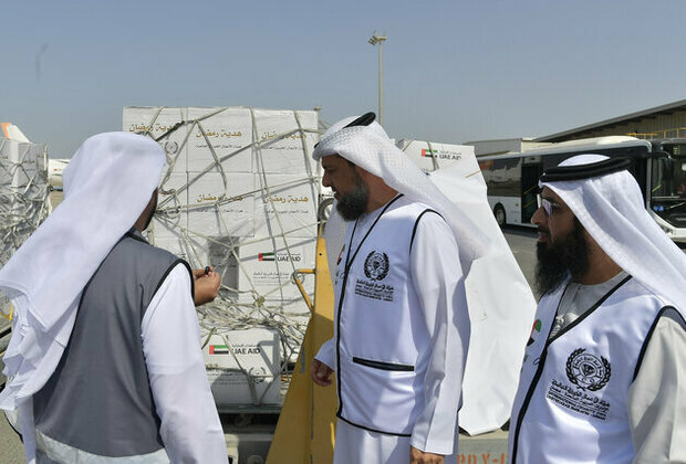 Humaid bin Rashid Al Nuaimi Foundation, International Charity Organisation sent 375 tonnes of Ramadan food aid to Gaza Strip