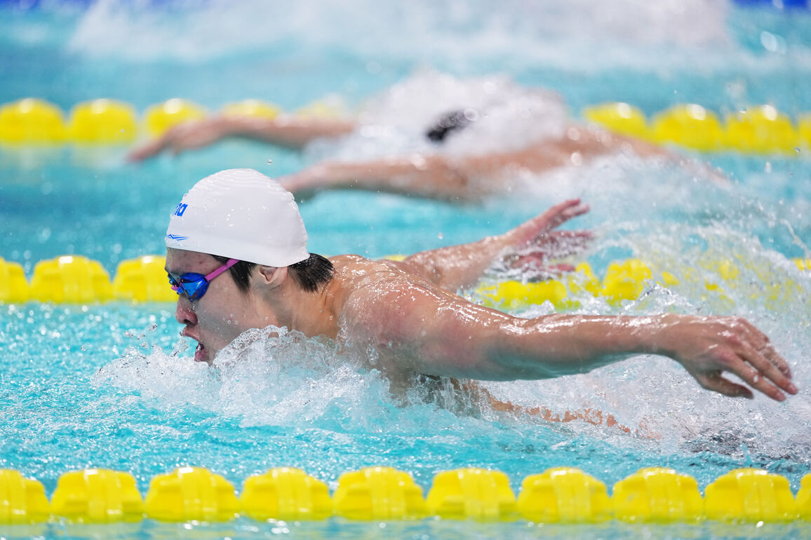 (SP)CHINA-15TH NATIONAL GAMES-SWIMMING-MEN'S 100M BUTTERFLY-SEMIFINAL(CN)