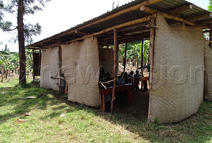 akeshift classrooms at uma emorial rimary chool in singiro district hoto by addeo wambale