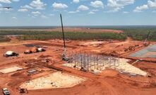  Thunderbird plant site progress – steel erection underway.