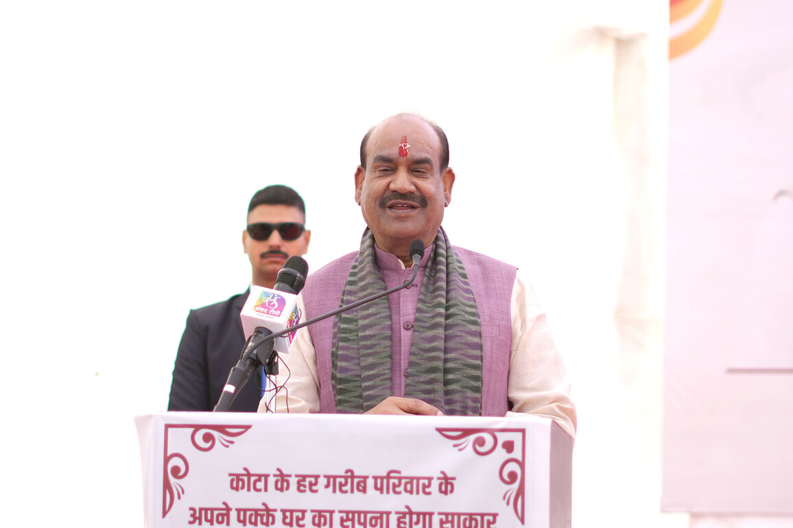 Speaker Om Birla lays foundation stone of development works worth Rs 67 crore in Kota