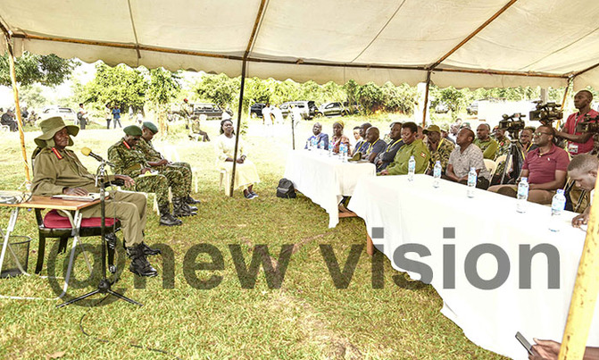 President explains purpose of the Galamba-Bireembo Trek President explains purpose of the Galamba-Bireembo Trek
