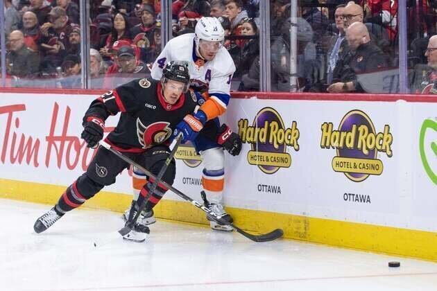 Brady Tkachuk's goal with 12.2 seconds left lifts Sens over Isles