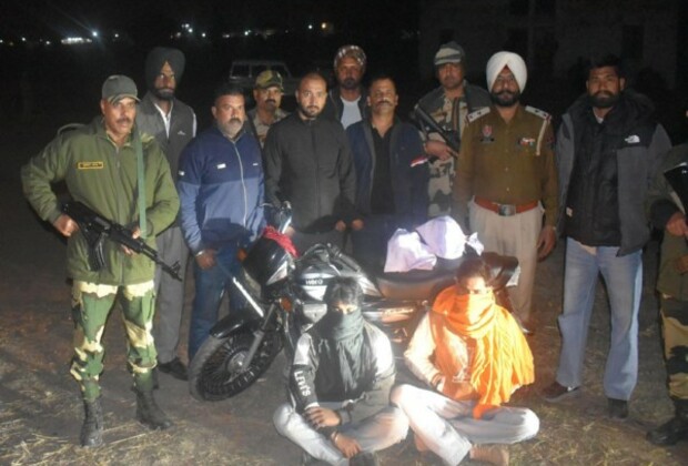 Punjab: BSF apprehends 2 smugglers with 1.1 kg of narcotics on Amritsar border in joint operation