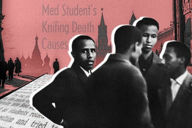 Why did 500 Africans protest on the Red Square in 1963