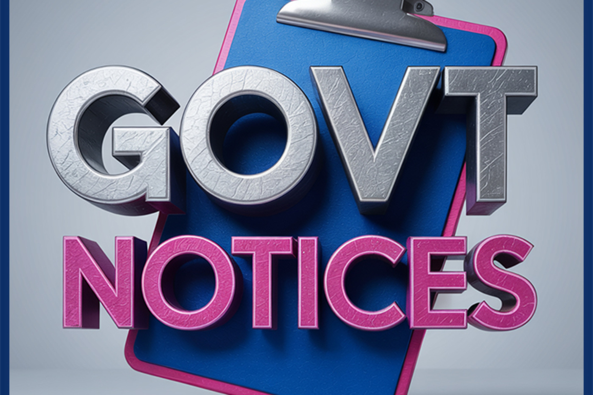 Official Govt &amp; Legal Notices For April 28 2025