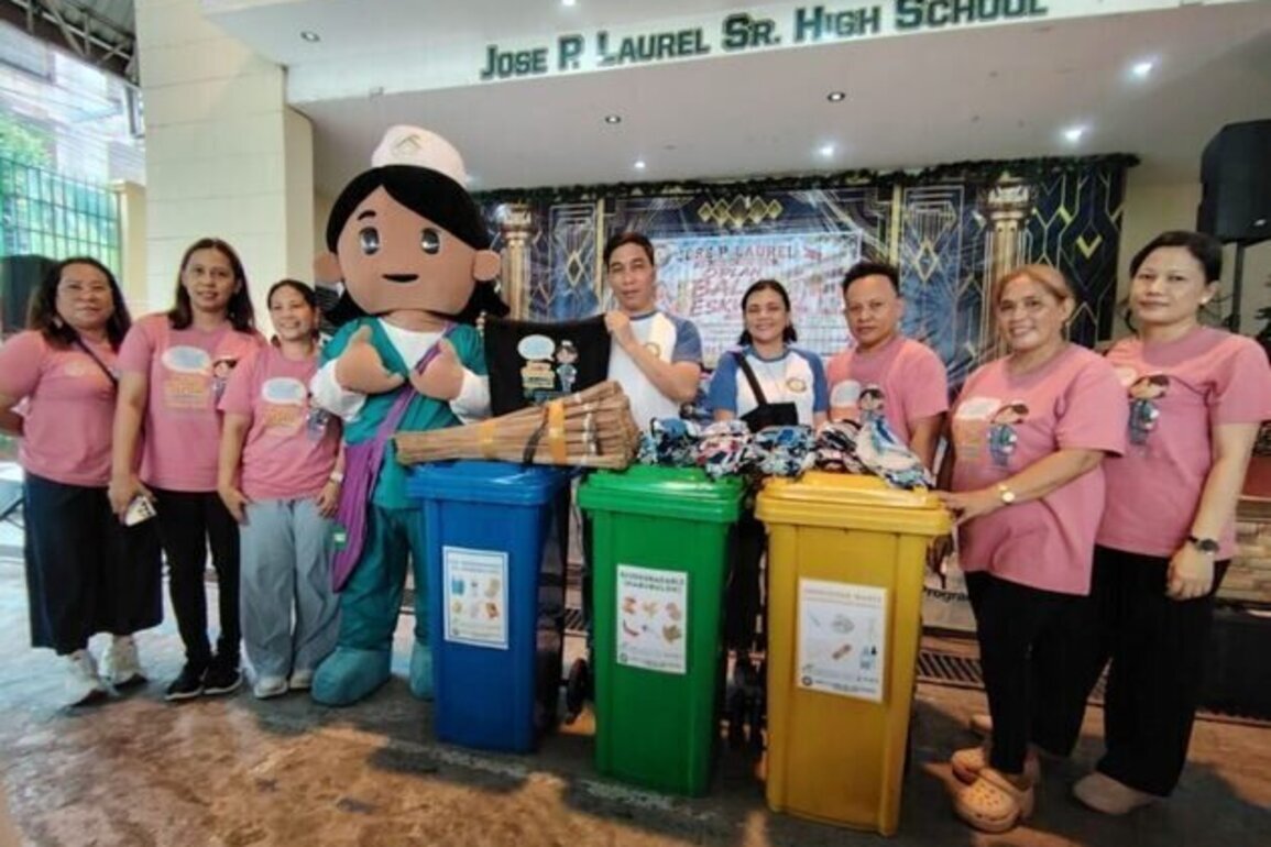 Healthcare Waste Project Joins Brigada Eskwela Cleanup Drive in Jose P. Laurel Sr. High School