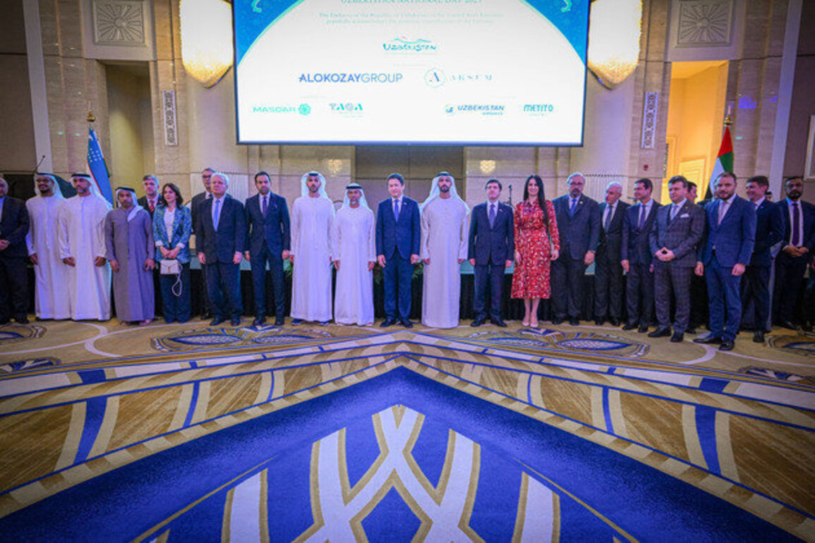 Suhail Al Mazrouei attends Uzbek Embassay National Day reception