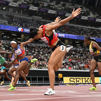 (SP)JAPAN-TOKYO-ATHLETICS-WORLD ATHLETICS CHAMPIONSHIPS-WOMEN'S 100M HURDLES-FINAL