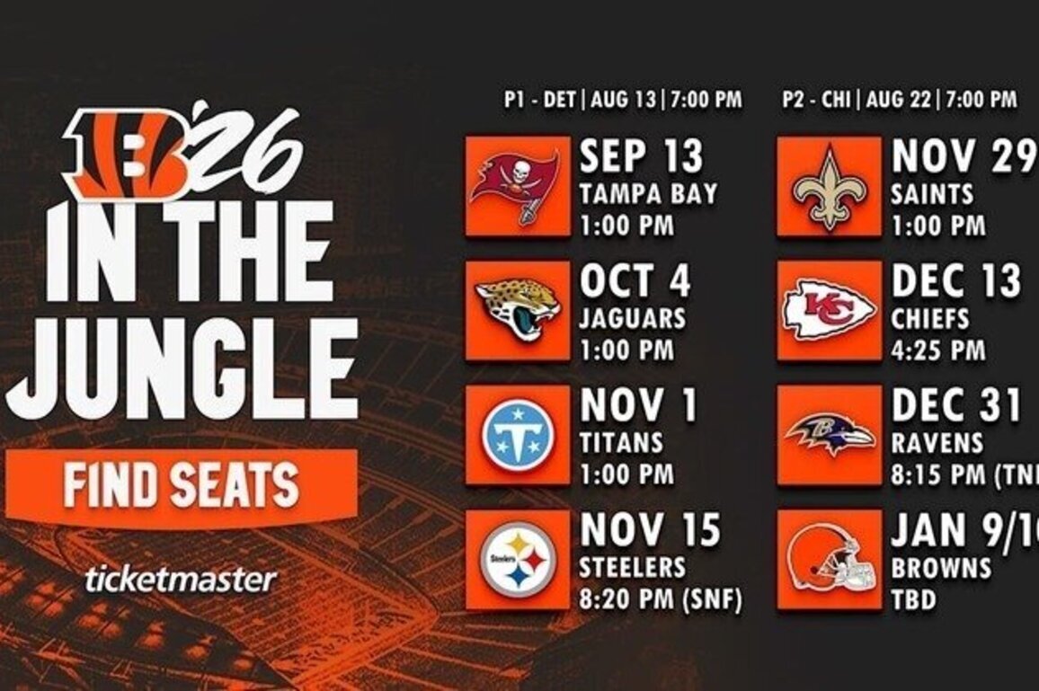 Five Things to Know About the Bengals 2026 Schedule