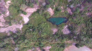 Desert like terrain from coal mine closure.