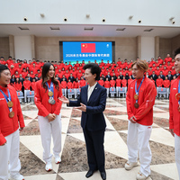 CHINA-BEIJING-SHEN YIQIN-WINTER OLYMPIANS-DELEGATION-MEETING (CN)