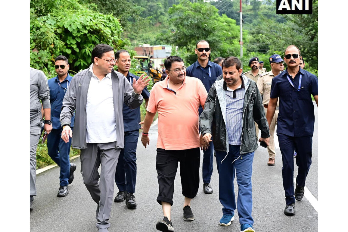 Uttarakhand CM Dhami inspects disaster-affected areas in Dehradun, "Working to get things back on track"