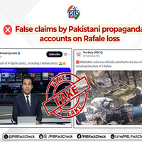 PIB fact check exposes false Pakistan propaganda, alleging "loss of four Indian pilots"