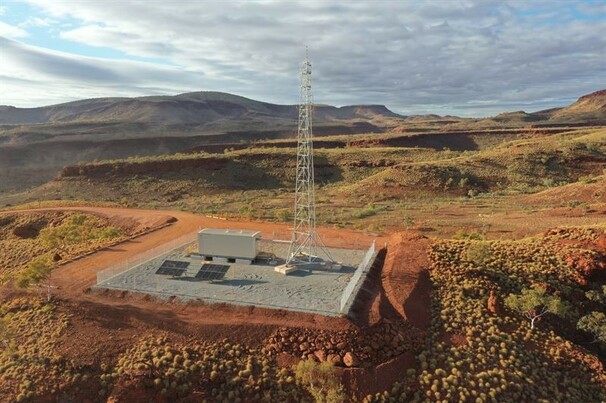 A Radlink telecommunications tower at use at a different site.