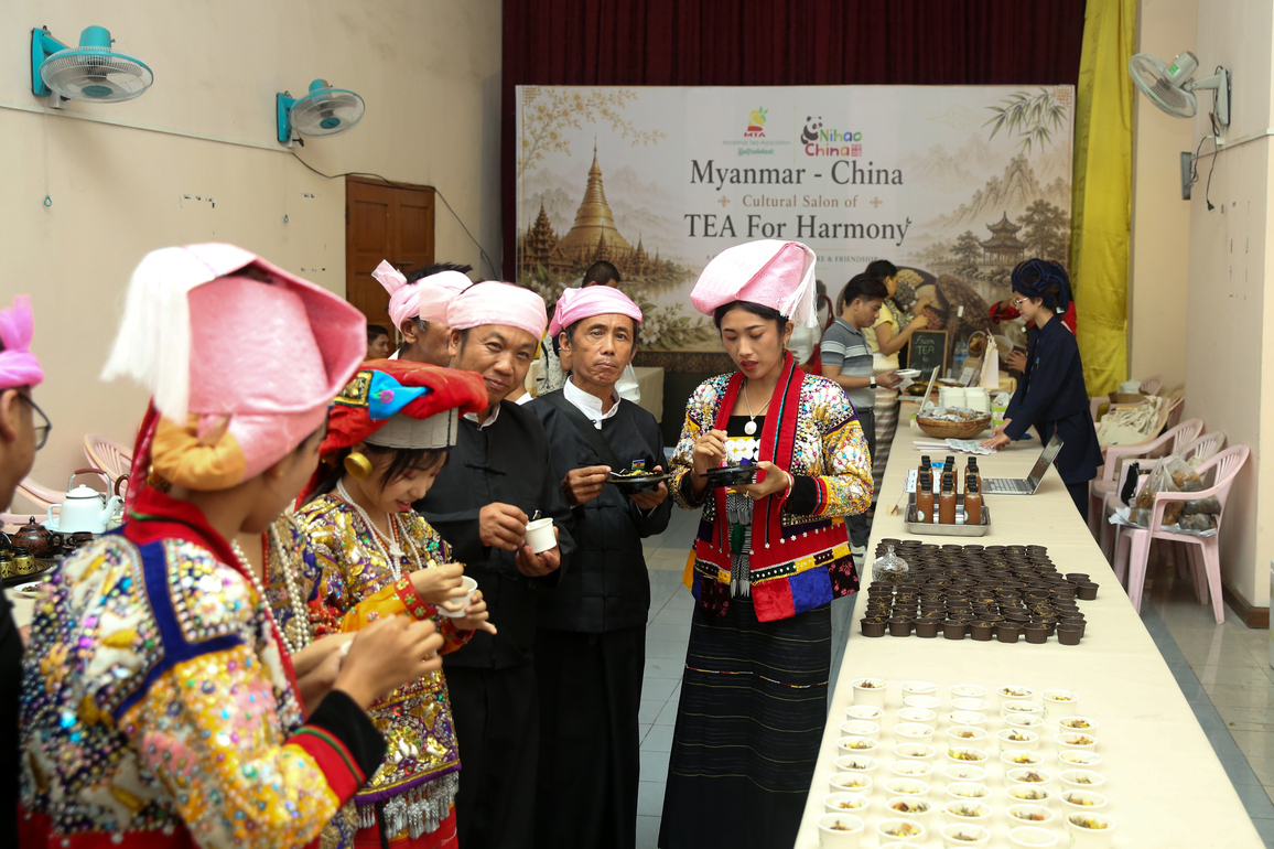 MYANMAR-YANGON-CULTURAL SALON-TEA FOR HARMONY