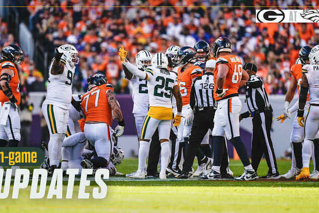 Packers lead Broncos 3-0 after first quarter