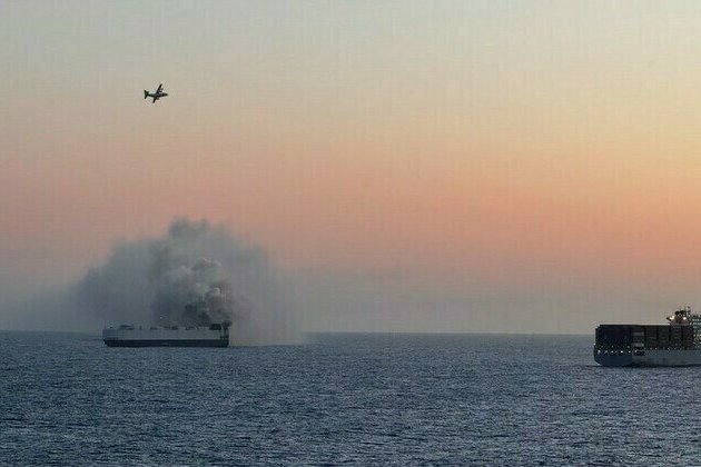 Ship carrying 3,000 cars catches fire in Pacific 