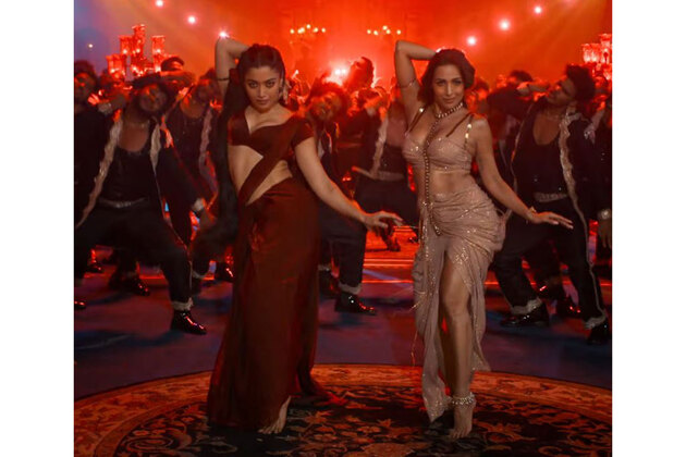 Malaika Arora, Rashmika Mandanna set dance floor on fire with song 'Poison Baby' from 'Thamma'
