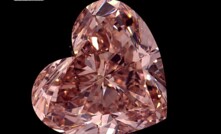 The polished heart-shaped diamond from Lulo in Angola
