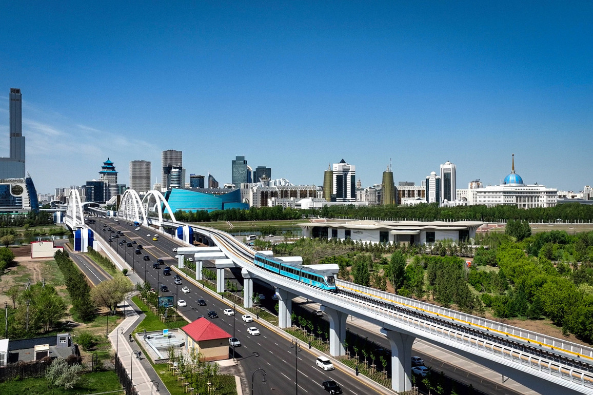 KAZAKHSTAN-ASTANA-LIGHT RAIL SYSTEM-OPERATION