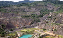 The former Panguna mine in Bougainville