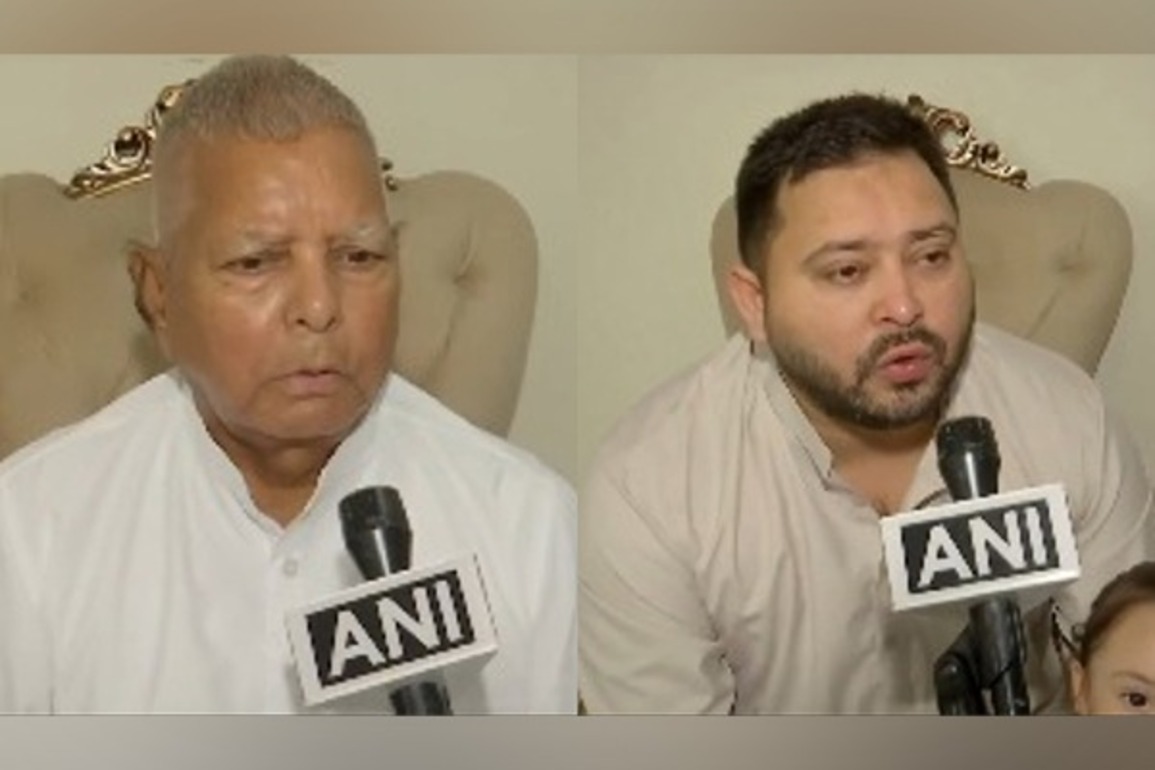 "Will not let our rights be erased": RJD's Lalu, Tejashwi vow to fight BJP ahead of 'vote adhikar yatra'