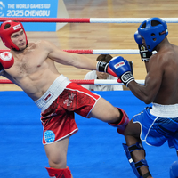 (SP)CHINA-CHENGDU-THE WORLD GAMES 2025-KICKBOXING-MEN'S K1 +91KG-SEMIFINALS (CN)