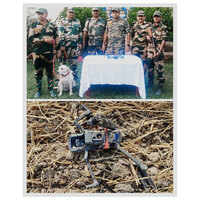 Punjab: BSF foils multiple cross-border smuggling attempts; recovers drone, pistols, heroin