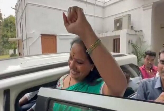 Delhi liquor policy case: K Kavitha reaches ED office for questioning