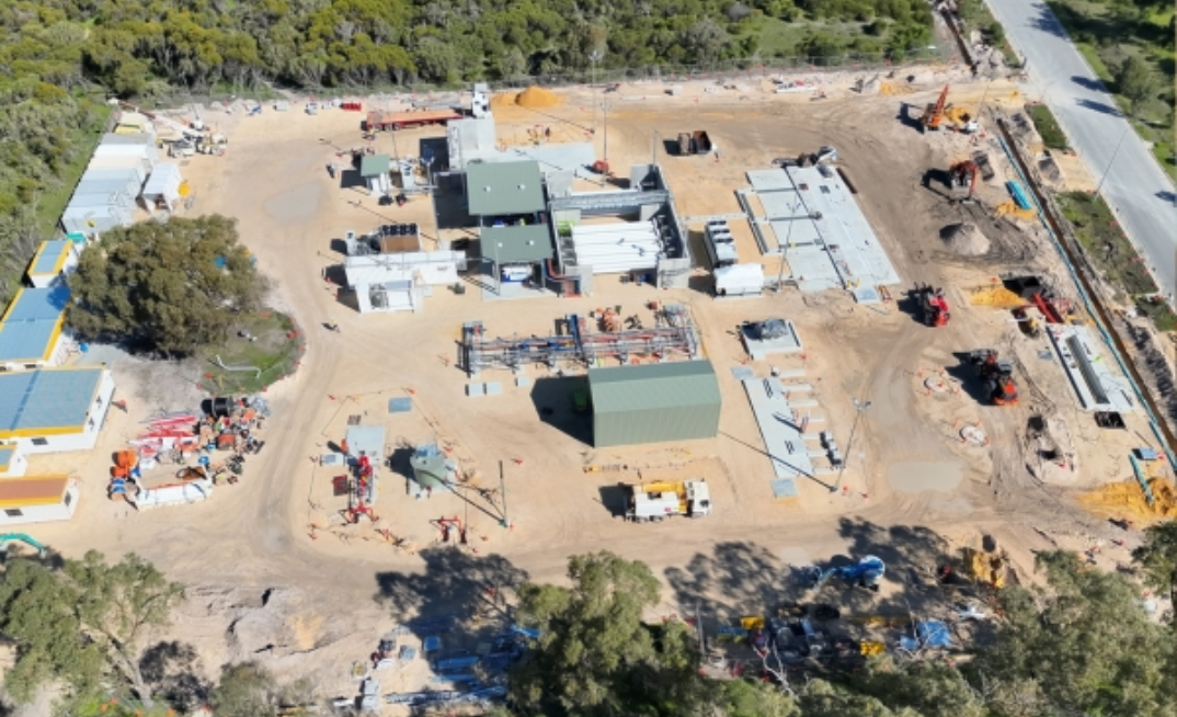 Drone shot of the Hydrogen Refueller @H2Perth site