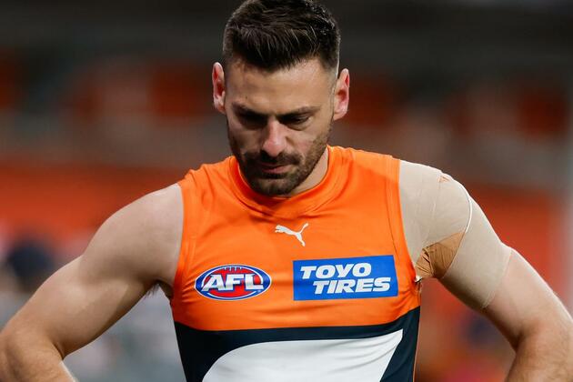 AFL 2025- Stephen Coniglio concerning injury update, got out of bed and couldnt walk, GWS Giants