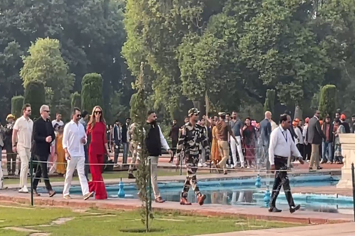 US President Donald Trump's son visits the iconic Taj Mahal