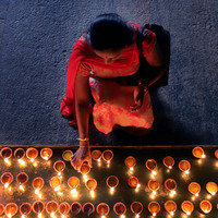 SRI LANKA-COLOMBO-DIWALI-CELEBRATION
