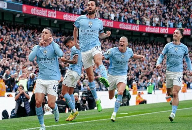 Hat tricks from Haaland, Foden help City sink United by 6-3 in high-scoring Manchester derby