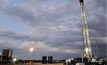 Service rig in operation during the successful Unit 1B workover.