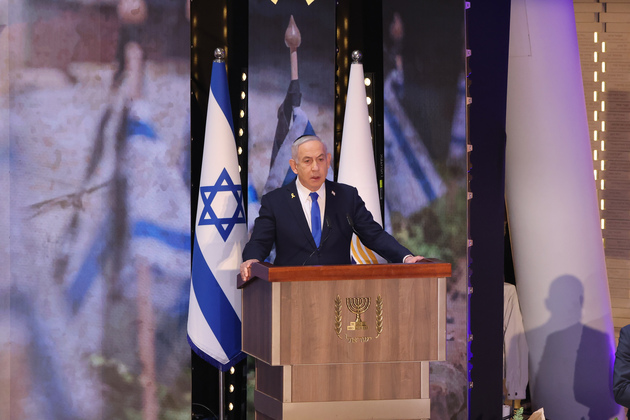 MIDEAST-JERUSALEM-MEMORIAL DAY-NETANYAHU