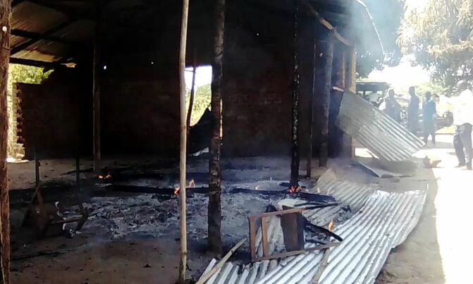 Angry residents burn church in Gulu Angry residents burn church in Gulu