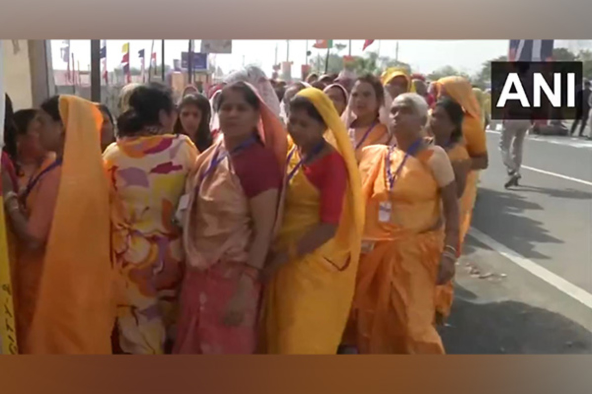Women arrive in huge numbers for PM Modi's 'Mahila Sashaktikaran Mahasammelan' programme in Bhopal