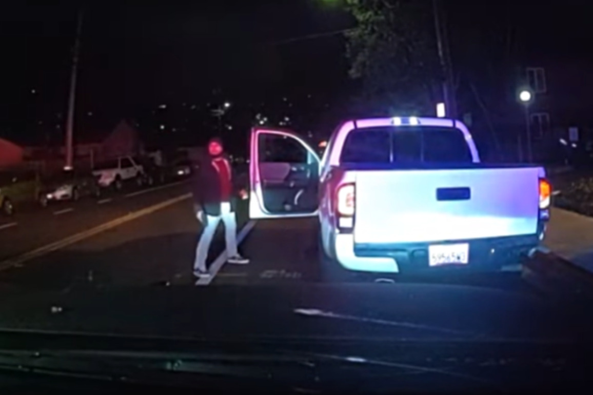 BWC- Man suspected in vehicle assault fires multiple shots at Calif. officers