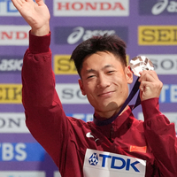 (SP)JAPAN-TOKYO-ATHLETICS-WORLD ATHLETICS CHAMPIONSHIPS-MEN'S LONG JUMP-AWARDING CEREMONY