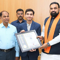 Bihar CM Samrat Choudhary felicitates Reyan MD for double gold at Commonwealth Chess Championship
