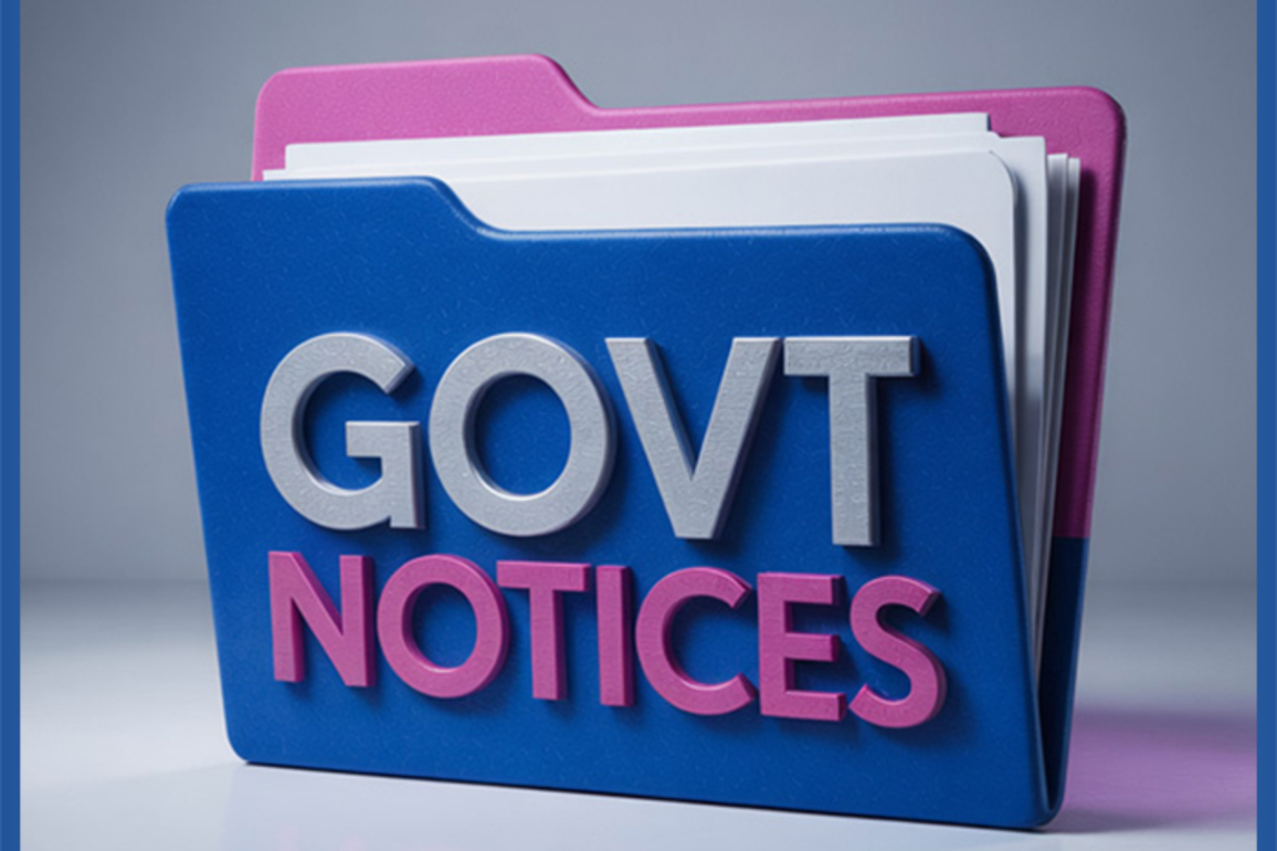 Official Govt &amp; Legal Notices For April 8 2025