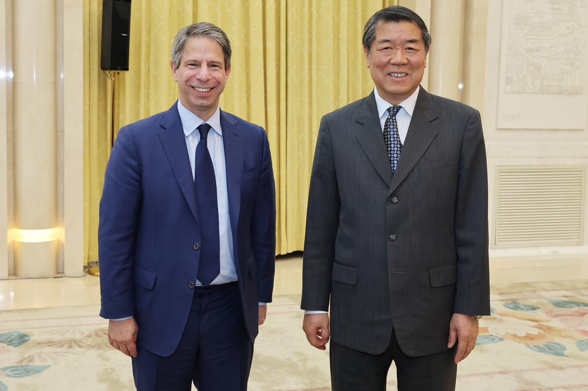 CHINA-BEIJING-HE LIFENG-MORGAN STANLEY-MEETING (CN)