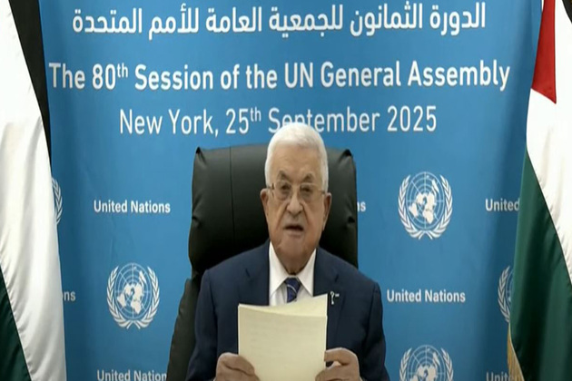 UNGA 80: Palestinian President Abbas denounces Hamas; says "ready to work with Trump" for peace plan