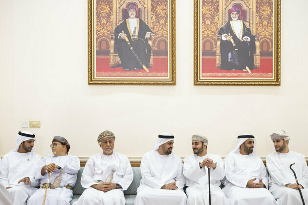 Theyab bin Mohamed conveys UAE President's condolences to Sultan of Oman on passing of mother of Sayyida Ahad