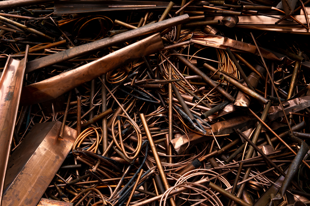 Copper can be recycled from electronic waste, vehicles and even coins and jewellery