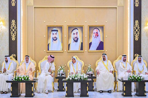 Ajman Ruler, Crown Prince receive Eid Al-Fitr well-wishers
