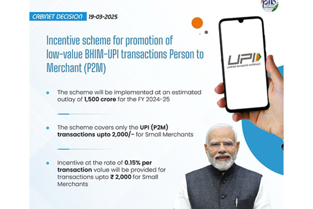 Cabinet approves incentive scheme for promotion of low-value BHIM-UPI transactions